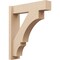 Ekena Millwork 6-in W x 24-in D x 28-in H Balboa Block Rough Cedar Woodgrain TimberThane Outlooker, Primed Tan OUTUR060X24X28BOA44RCPR - alternate 1